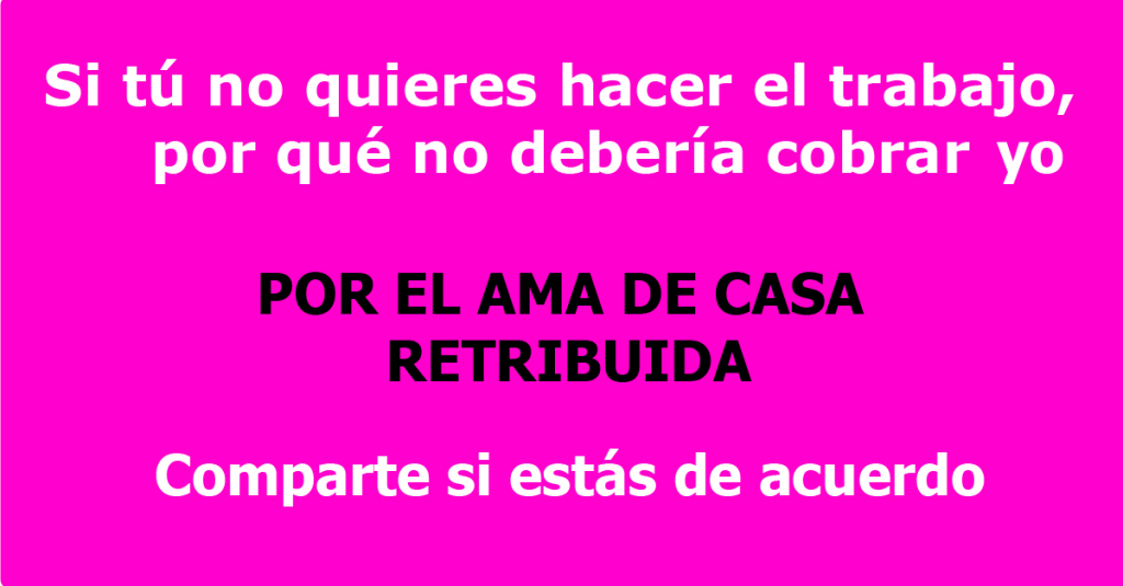 Amas de casa por un trabajo remunerado