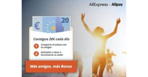 Explicación Bonus AliExpress Alipay 