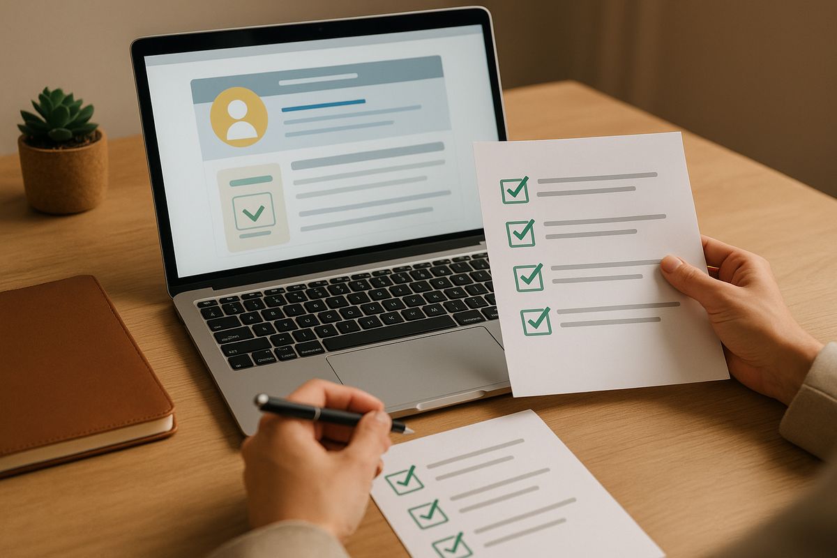 Checklist descargable para actualizar tu perfil en portales de empleo